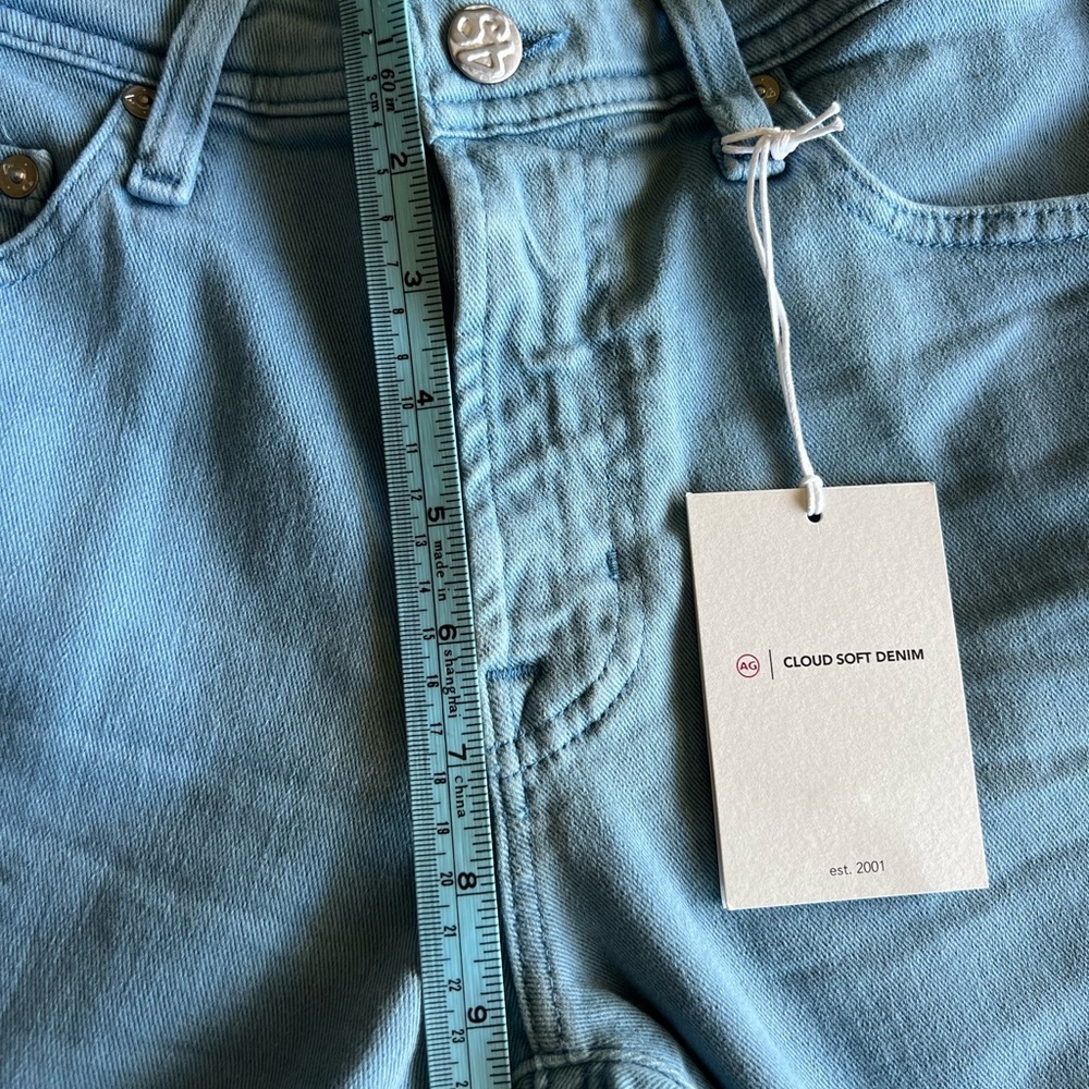 Ag Adriano Goldschmied Men’s Light Blue Slim Straight Jeans factory white spots - Picture 8 of 12